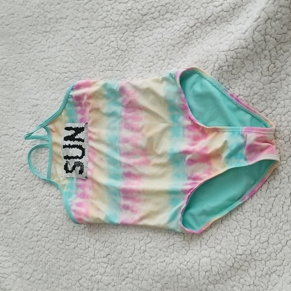 Wonder Nation Girl's Swimsuit - Picture 1 of 9